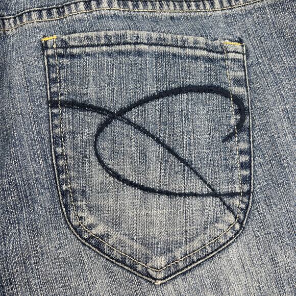 Chico's Platinum Marquis Jean High Rise Fade Wash Stretch Size 10S (Chico's 1.5) - Picture 8 of 11